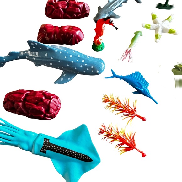 Adventure Force Ocean Animals Jumbo Bucket Sea Creatures (45 Pieces) - Picture 4 of 7